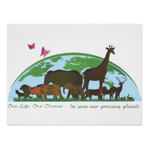 Poster Une vie... Une chance, pour sauver notre planète !