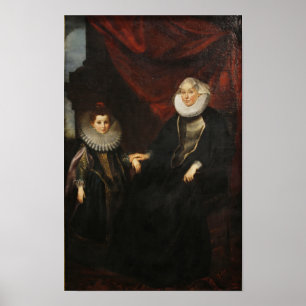 Poster Une vieille dame et une jeune fille