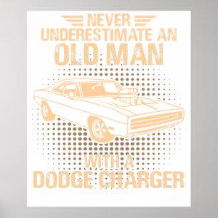 Poster Une vieille Dodge Charger 1970