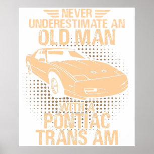 Poster Une vieille Pontiac Trans Am 1991 Gta