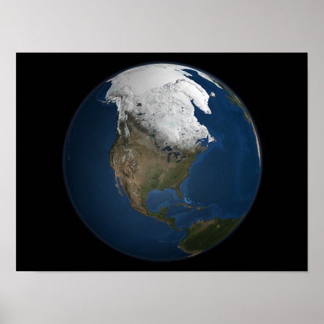 Poster Une vision globale de l'Amérique du Nord (Devant)