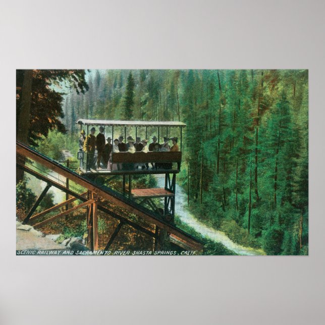 Poster Une voie Pittoresque le long de la rivière Sacrame (Devant)