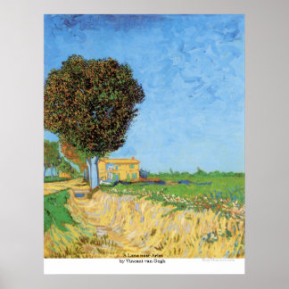 Poster Une voie près d'Arles par Vincent van Gogh