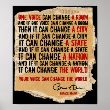 UNE VOIX-BARACK OBAMA -PST25x30