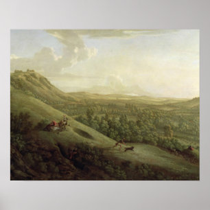 Poster Une vue de Boxhill, Surrey, avec Dorking dans le