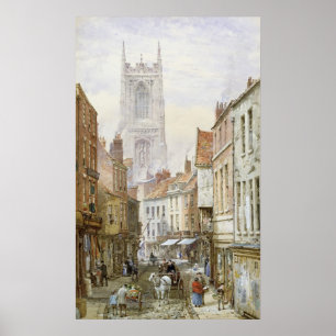 Poster Une vue de l'Irongate, Derby