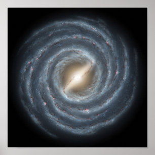 Poster Une vue de notre propre Galaxie Lactée