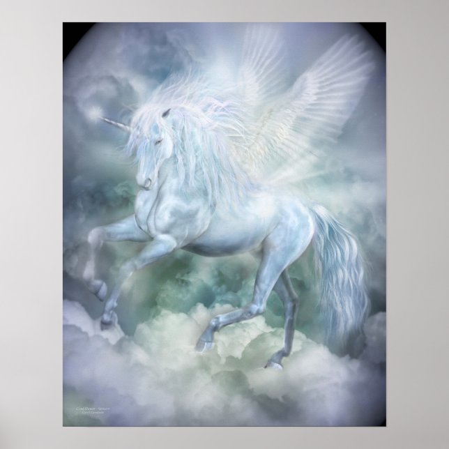 Poster Unicorn Cloud Dancer Fine Art Poster/Imprimer (Devant)