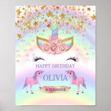 Unicorn fête Rainbow 1er Anniversaire whimsday gir