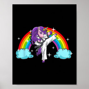 Poster Unicorn Kung Fu Karate Arts maritaux Jiu Jutsu Mag