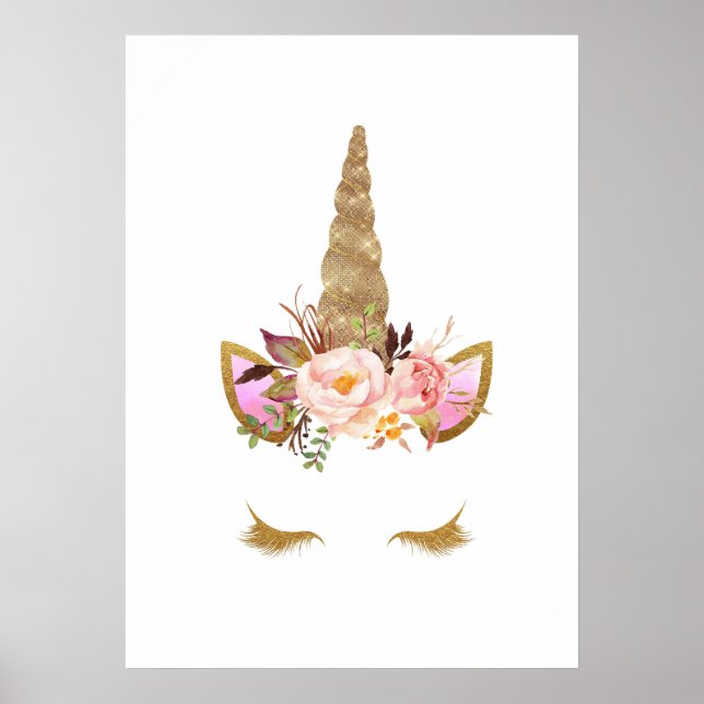 Poster Unicorn Magic Nursery Wall Art (Devant)