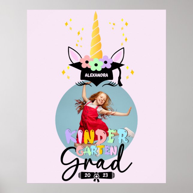 Poster Unicorn Maternelle de maternelle de la maternelle (Devant)