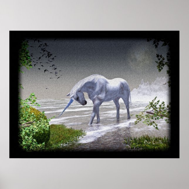 Poster Unicorn Moon (Devant)