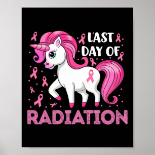 Poster Unicorn Pink Ribbon Dernier Jour De Radiation Brea