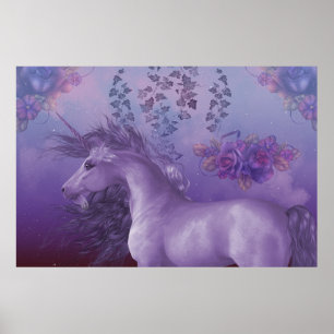 Poster Unicorn Roses d'automne