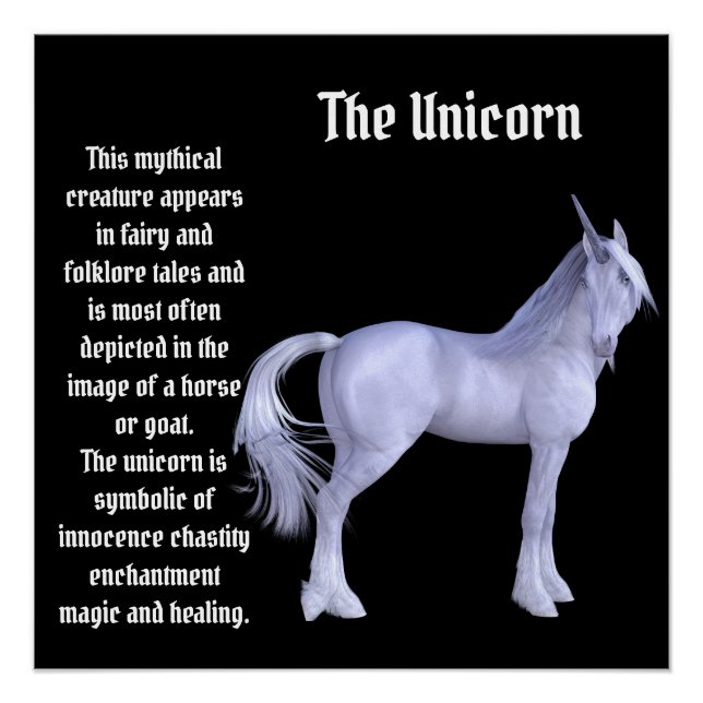 Poster Unicorne (Devant)