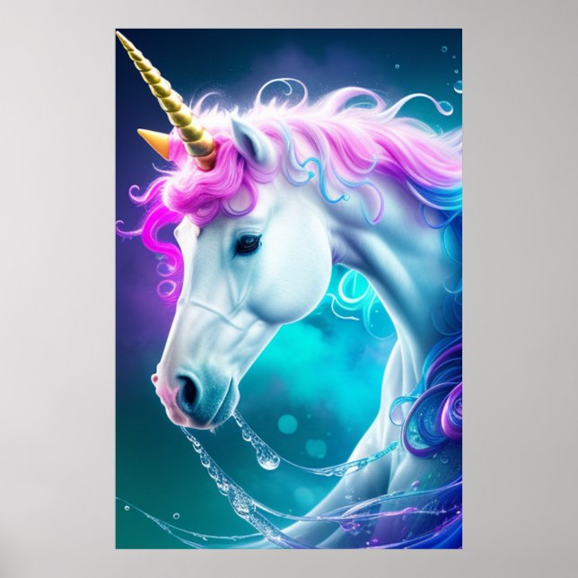 Poster Unicorne 6 (Devant)