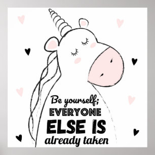 Poster Unicorne adorable
