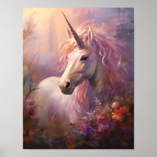Poster Unicorne enchantée
