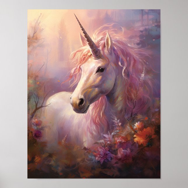 Poster Unicorne enchantée (Devant)