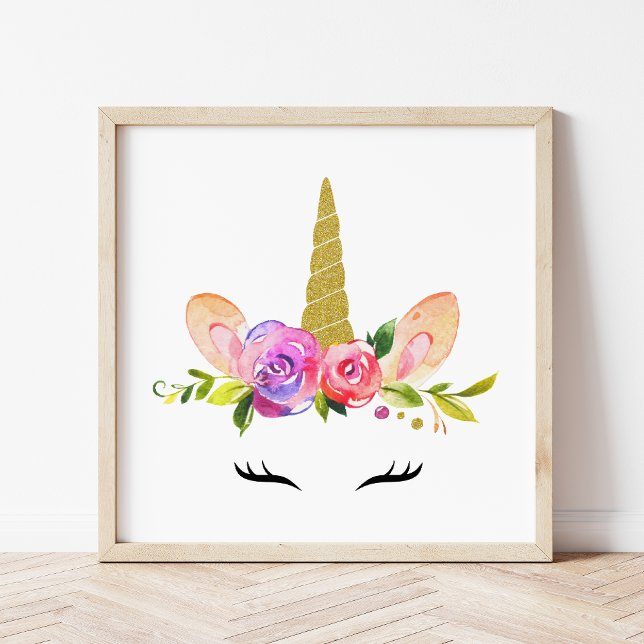 Poster Unicorne magique, Conte de fées, Nourriture pour f (Créateur téléchargé)