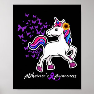 Poster Unicorne Purple Heimerheimer Sensibilisation - Hei