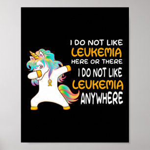 Poster Unicorne Sensibilisation À La Leucémie Chez Les Fe