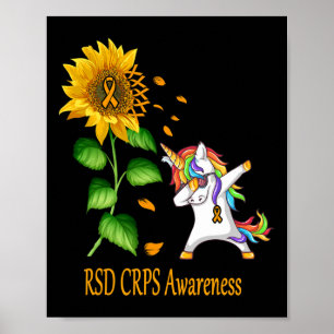 Poster Unicorne Tournesol RSD Sensibilisation à la RPS