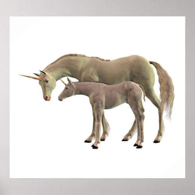 Poster Unicornes (Devant)