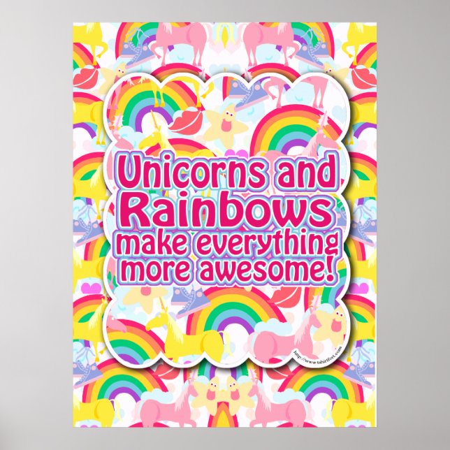 Poster Unicorns et Rainbows The Poster! (Devant)