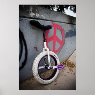 Poster Unicycle pour la paix