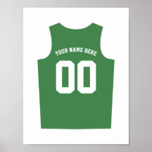 Poster Uniforme Basketball Personnaliser Dark Gree