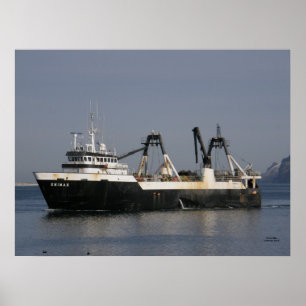 Poster Unimak, Factory Trawler Fishing Vessel
