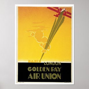 Poster Union aérienne Golden Ray