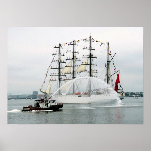 Poster Union et canot à incendie (Devant)