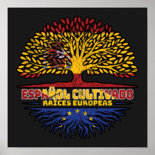 Poster Union européenne Europe Espagne Espagne Espagne Ar
