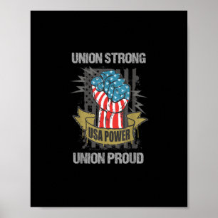 Poster Union Fort Union Fier Parti travailliste de la Fêt