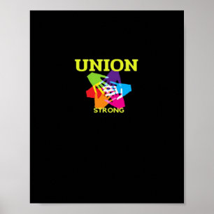 Poster Union forte classique - Fête du Travail