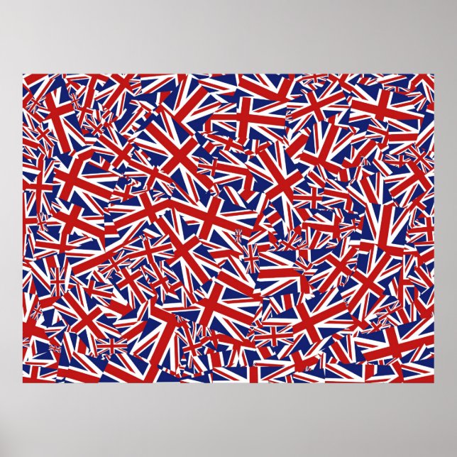 Poster Union Jack Collage (Devant)