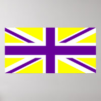 Union Jack jaune pourpre