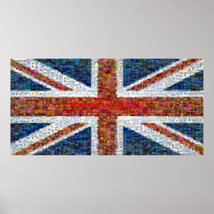Poster Union Jack Montage