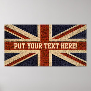 Poster Union Jack personnalisé