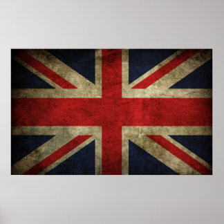 Poster Union Jack - Worn