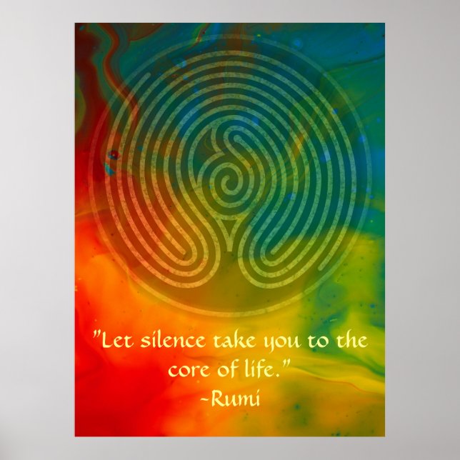 Poster Union sacrée-Rumi et art poétique (Devant)