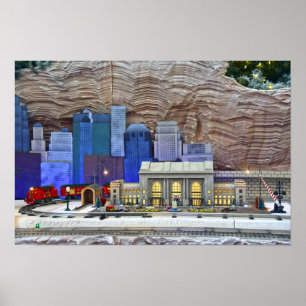 Poster Union Station, exposition de trains miniatures, Ka