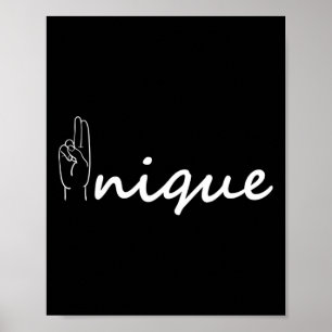 Poster Unique ASL Alphabet American Sing Language ASL Tea