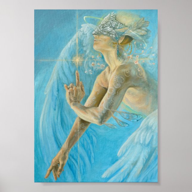 Poster Unique Chamuel archangel oeuvre d'amour divine (Devant)