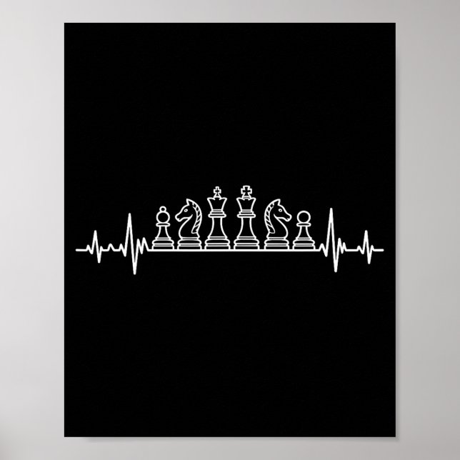 Poster Unique Chess Themed For Men Women Chess Player Che (Devant)