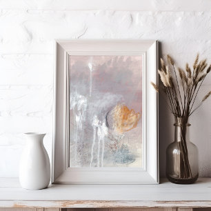 Poster Unique gris moderne minimaliste art abstrait Poste