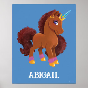 Poster Unique la licorne debout Fière